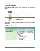 Preview for 14 page of Arbor Technology EmCORE-i230G User Manual