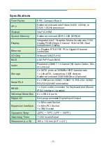 Preview for 3 page of Arbor Technology EmCORE-i290H Quick Installation Manual