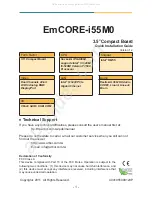 Предварительный просмотр 1 страницы Arbor Technology EmCORE-i55M0 Quick Installation Manual