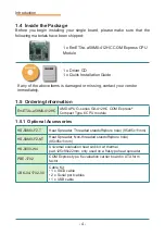 Preview for 12 page of Arbor Technology EmETXe-a58M0 User Manual