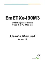 Arbor Technology EmETXe-i90M3 User Manual preview