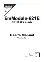 Предварительный просмотр 1 страницы Arbor Technology EmModule-621E Manual