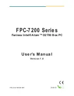 Предварительный просмотр 1 страницы Arbor Technology FPC-7200 Series User Manual