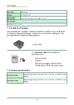 Preview for 14 page of Arbor Technology IEC-3900 User Manual