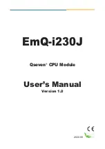 Предварительный просмотр 1 страницы Arbor Technology Qseven EmQ-i230J User Manual