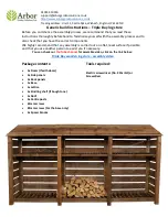 Preview for 1 page of Arbor Technology Triple Bay Log Store Build Instructions