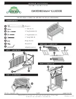 Предварительный просмотр 1 страницы Arboria DAYDREAM 4’ GLIDER Assembly Instructions