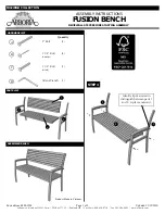 Arboria FUSION BENCH Assembly Instructions preview