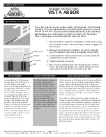 Preview for 4 page of Arboria VISTA ARBOR Assembly Instructions