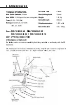 Предварительный просмотр 6 страницы Arbortech MIN.FG.300.00 AU Owner'S Instruction Manual