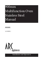 ARC Appliances AOM9SE1 Installation And Operation Manual preview