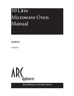 Preview for 1 page of ARC Appliances IM30SE3 Installation And Operation Manual