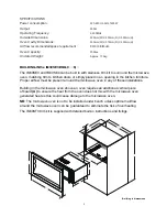 Preview for 3 page of ARC Appliances IM30SE3 Installation And Operation Manual