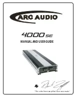 Preview for 3 page of ARC Audio 4000se Manual And User Manual