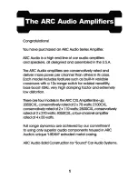 Предварительный просмотр 2 страницы ARC Audio ARC2050CXL Owner'S Manual