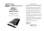 ARC Audio FD1200.1 Owner'S Manual preview