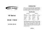 ARC Audio FD5000 Installation Manual preview