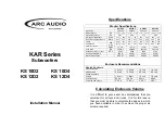 Preview for 1 page of ARC Audio KS 10D2 Installation Manual