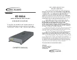 Предварительный просмотр 1 страницы ARC Audio KS 900.6 Owner'S Manual