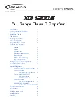 ARC Audio XDi 1100.5 Owner'S Manual предпросмотр