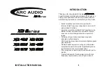 Предварительный просмотр 1 страницы ARC Audio XDi 402 Installation Manual