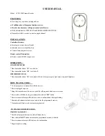 Предварительный просмотр 1 страницы ARC LYCR-300 User Manual