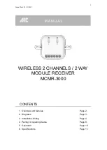 ARC MCMR-3000 Manual предпросмотр