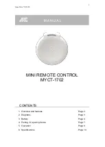 ARC MYCT-1702 Manual предпросмотр