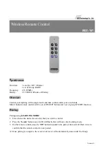 ARC PBT-707 Manual предпросмотр