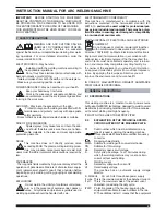 Preview for 9 page of ARC TIG SOUND DC 3240/T Instruction Manual