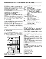 Preview for 1 page of ARC WELDING MACHINE Instruction Manual