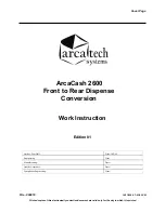 ARCA ArcaCash 2600 Work Instruction предпросмотр