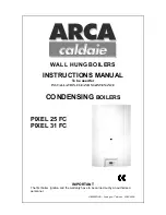 Предварительный просмотр 1 страницы ARCA PIXEL 25 FC Instruction Manual