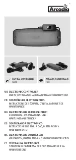 Arcadia AQUATIC CONTROLLER FACE Installation And Maintenance Instructions Manual preview