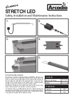 Arcadia CLASSICA STRETCH LED Installation And Maintenance Instructions предпросмотр