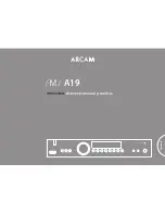 Preview for 73 page of Arcam A19 Handbook