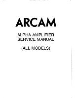 Предварительный просмотр 1 страницы Arcam Alpha II Service Manual