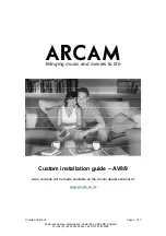 Preview for 1 page of Arcam AV9 Custom Installation Manual
