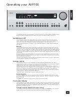 Preview for 19 page of Arcam AVP700 Handbook