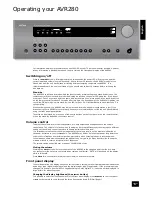 Preview for 21 page of Arcam AVR280 Handbook