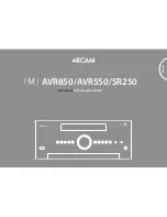 Предварительный просмотр 3 страницы Arcam AVR550 Handbook