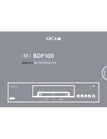 Предварительный просмотр 73 страницы Arcam BDP100 Manual