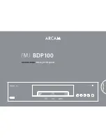 Preview for 107 page of Arcam BDP100 Manual