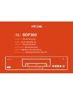 Предварительный просмотр 1 страницы Arcam BDP300 Handbook