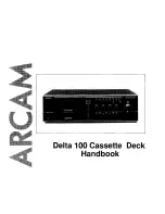 Arcam Cassette Deck Delta 100 Handbook предпросмотр