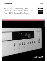 Arcam CD93 Handbook preview