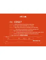 Arcam CDS27 Handbook предпросмотр