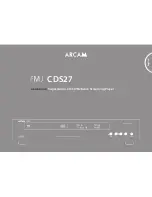 Предварительный просмотр 3 страницы Arcam CDS27 Handbook