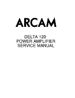 Arcam Delta 120 Service Manual preview