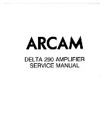 Arcam Delta 290 Service Manual preview